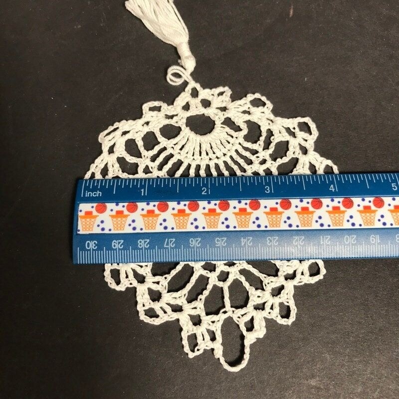 3 Vintage cotton crochet Christmas ornaments