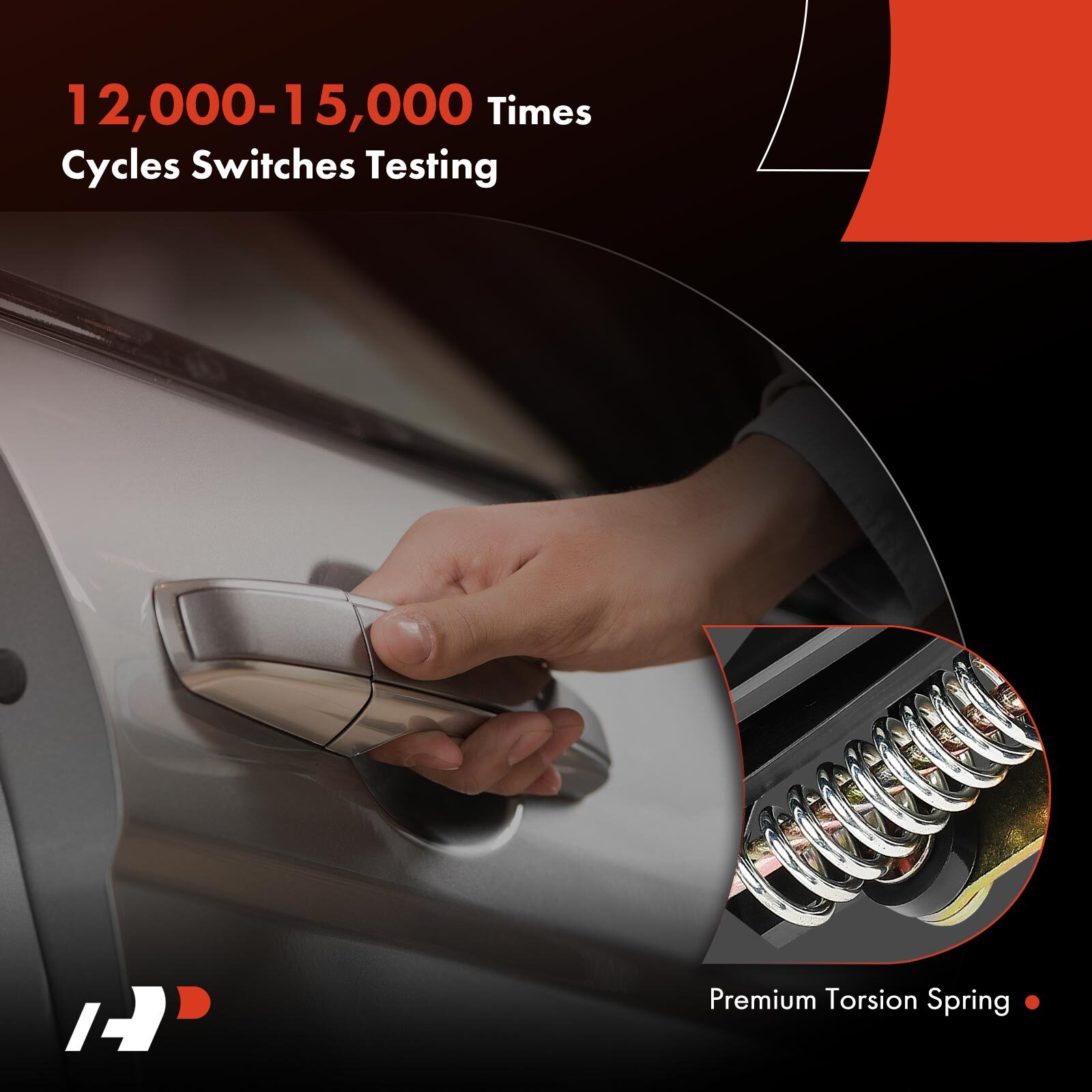 A-Premium 2x Front Textured Black Out Door Handle for Toyota Tacoma 1995-2004