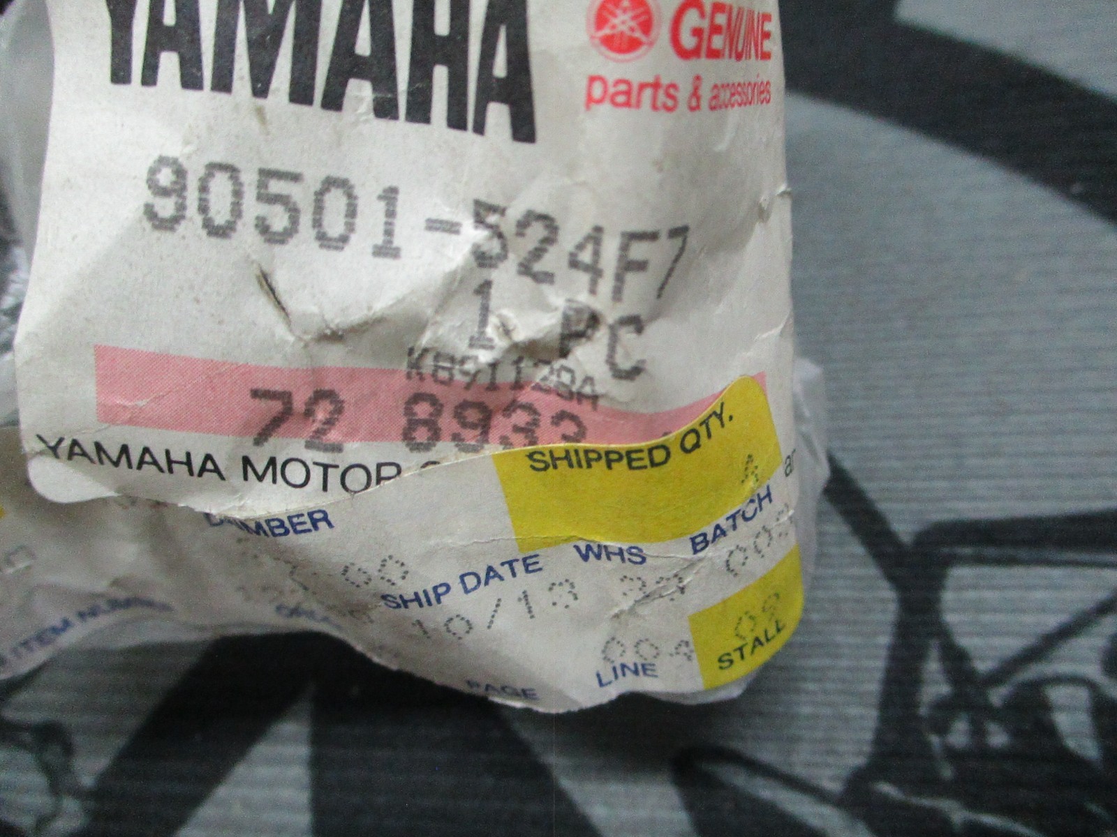 New Yamaha OEM Snowmobile Primary Clutch Spring 90501-524F7-00 Orange