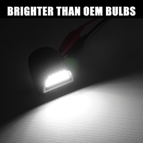 LED License Plate Lamp For 1999-2013 Chevrolet Silverado 1500/2500/3500HD Chrome