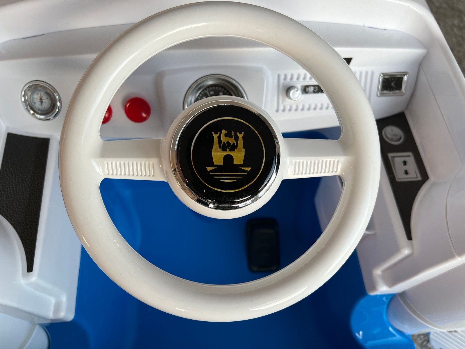 VW T1 Bulli Blue ROLLPLAY Kids Electric Car Battery Powered