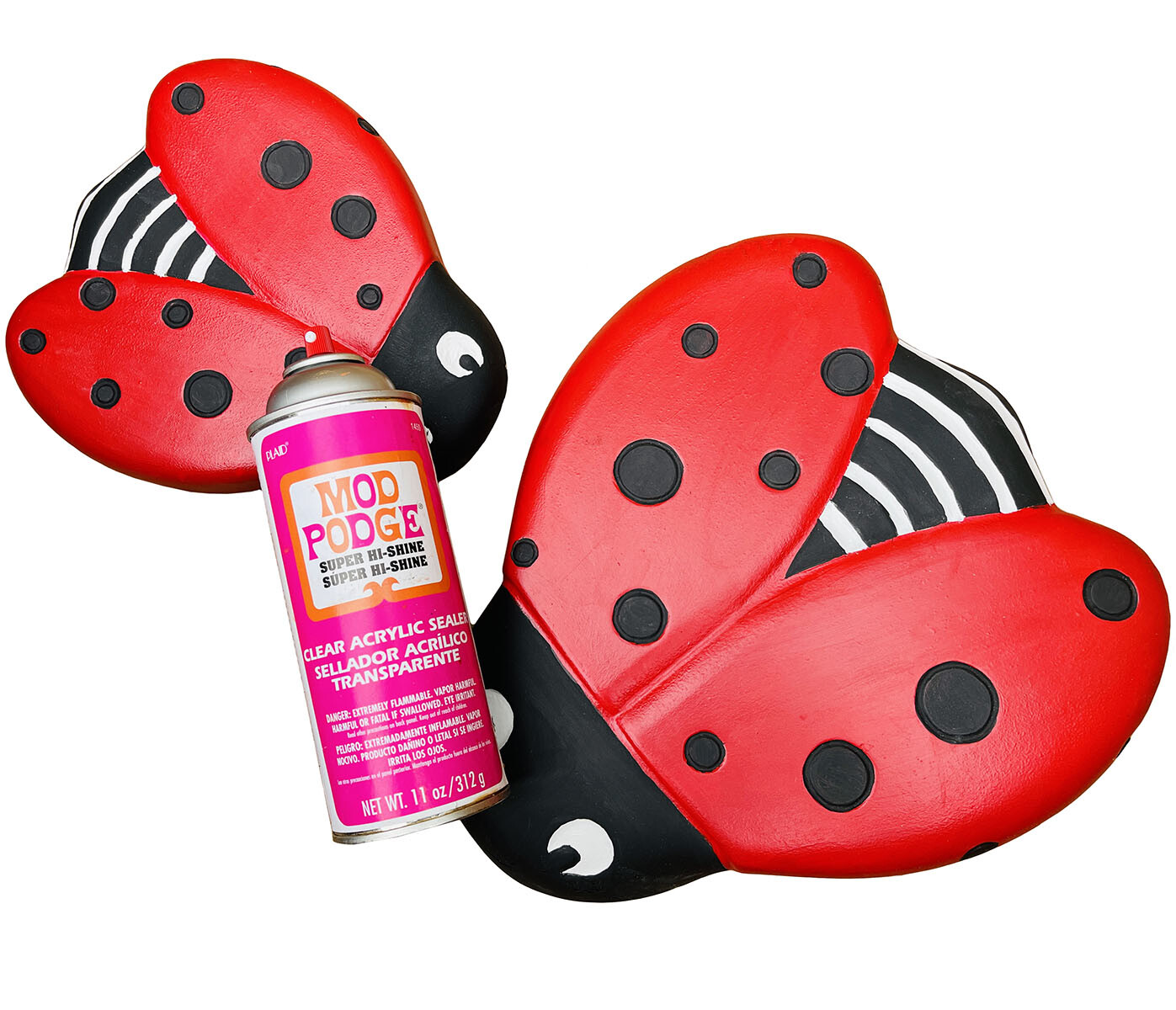 AUTUMN Ladybug Stepping Stone Mold/Form, DIY Walkway Stepping Stone, Set of 3