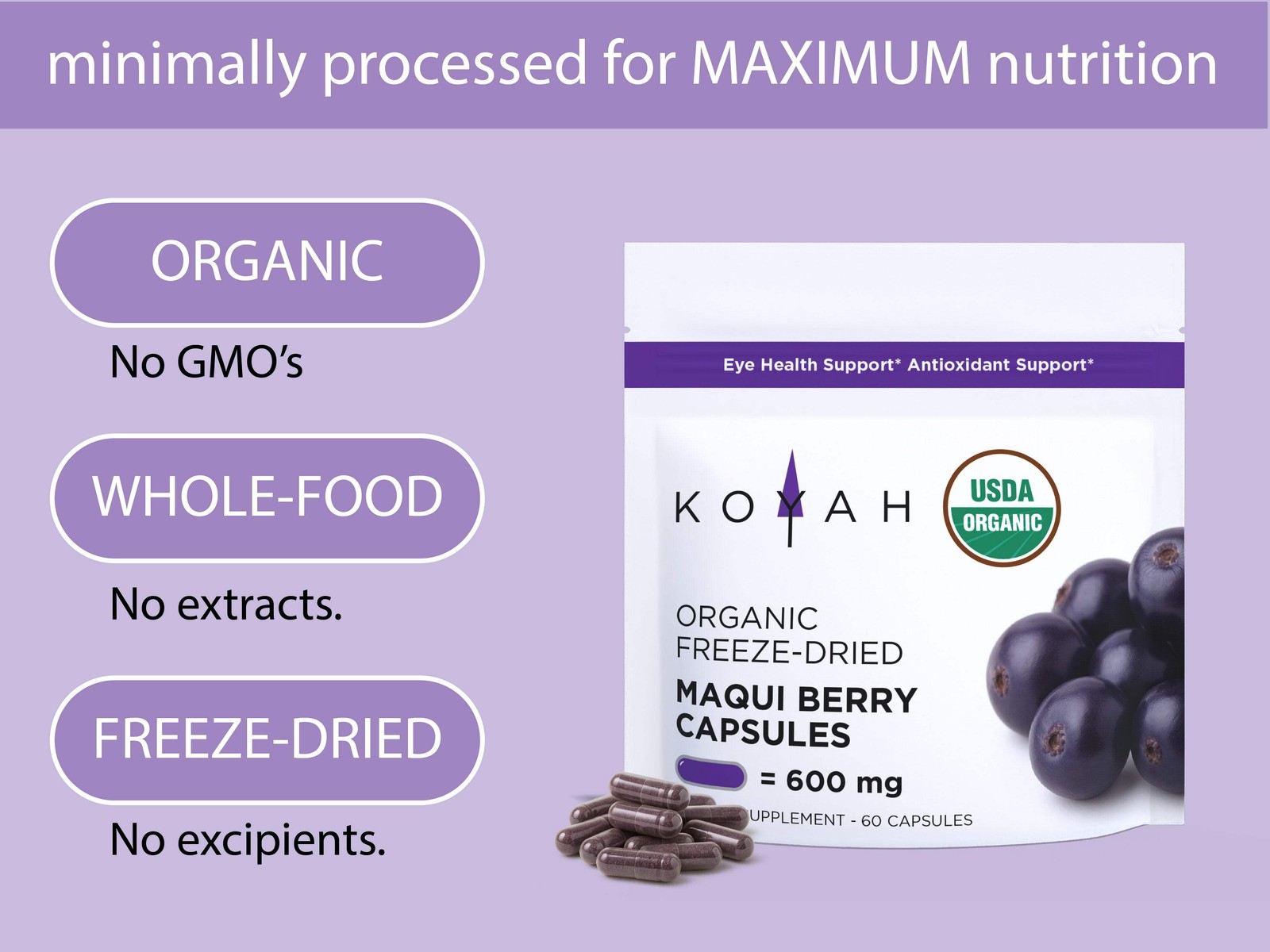 Organic Maqui Berry Capsules