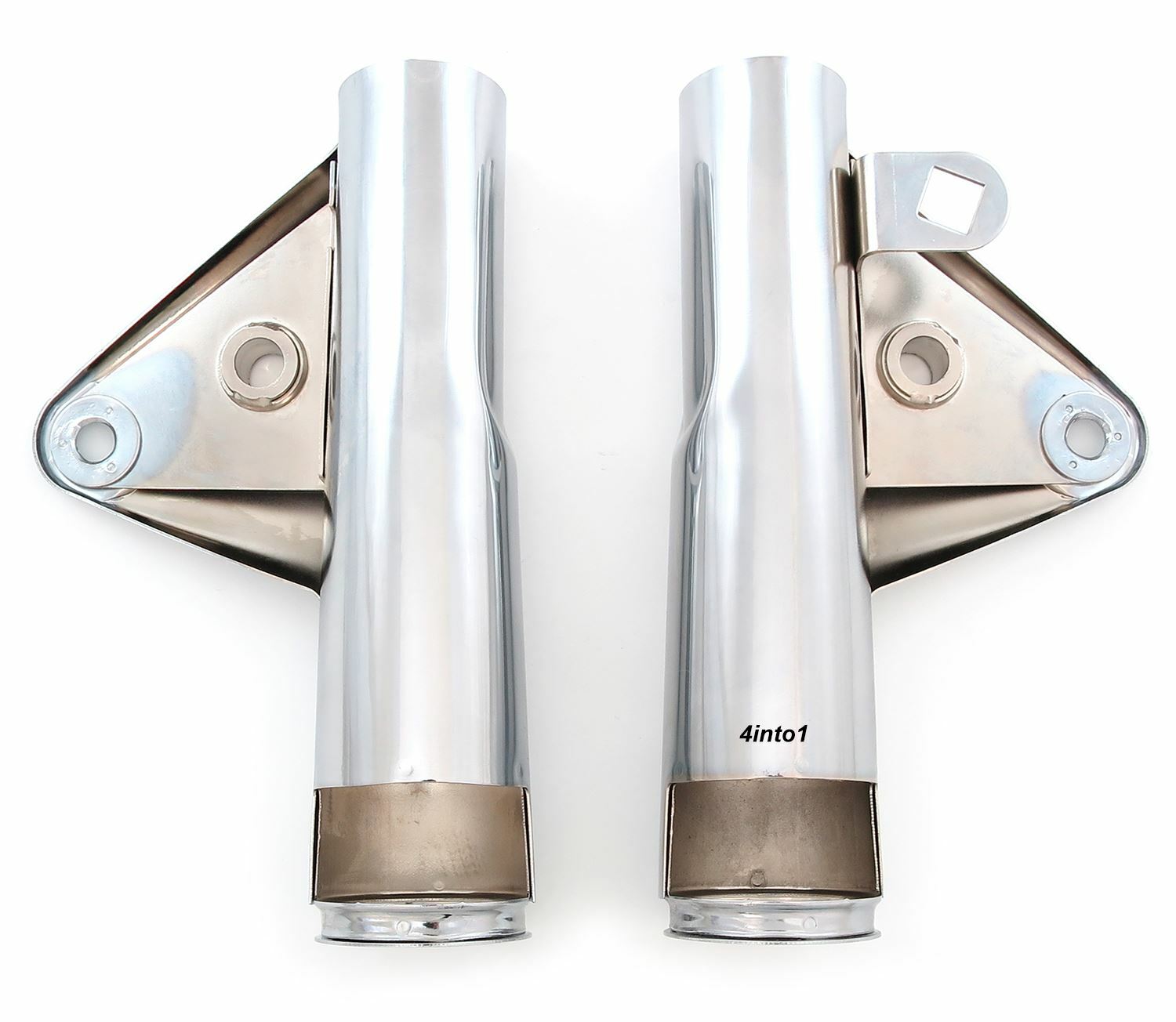 Chrome Headlight Brackets - Honda CB750K - 1973-1976 Fork Cover Set Ears