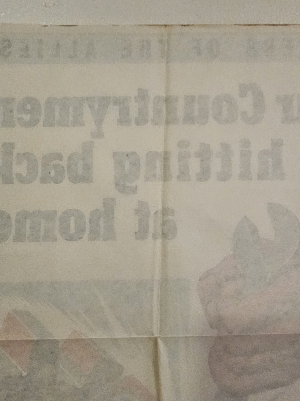 Original Vintage WWII British Propaganda Poster 15"x20” Fighters Of The Allies