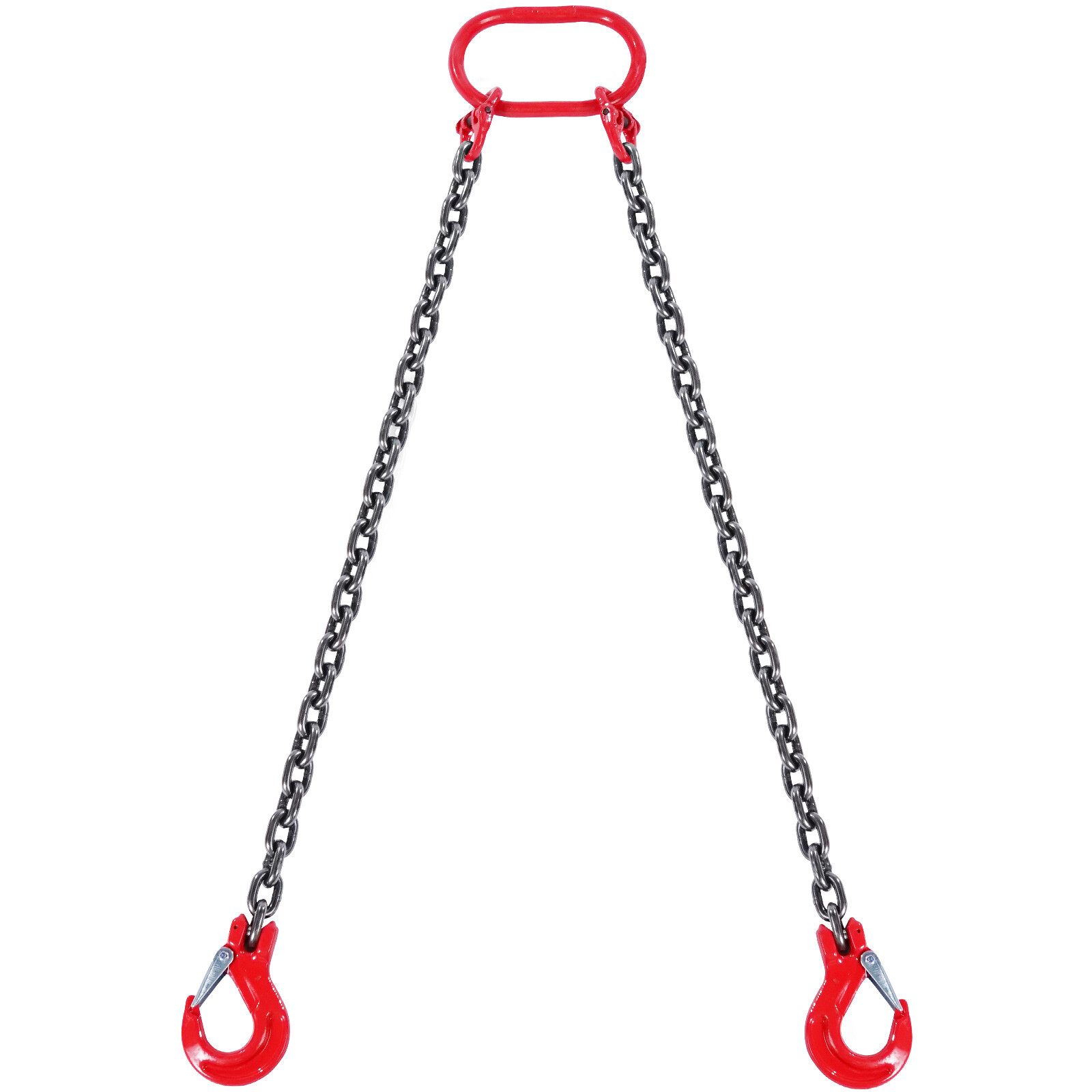 VEVOR 5/16" x 5' Chain Sling 2 Legs G80 Lifting Chain with Grab Hooks 6600 lbs
