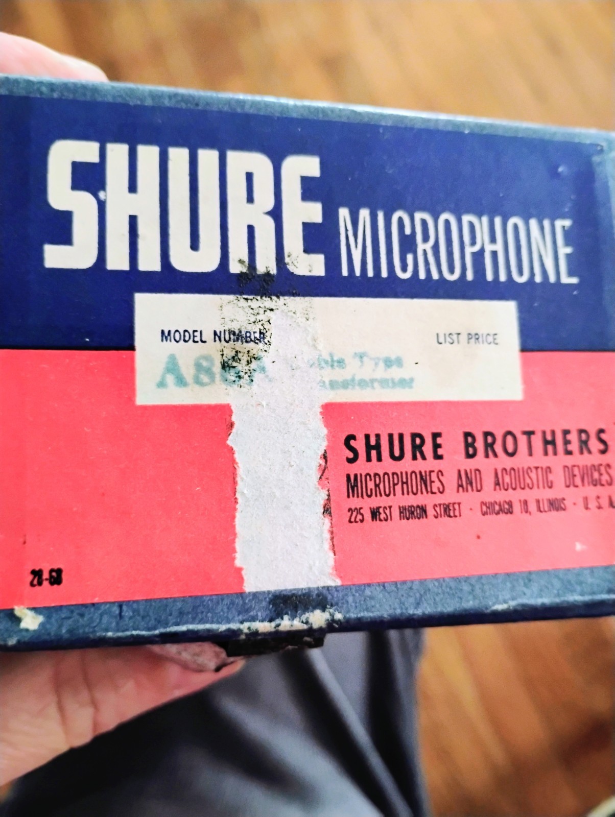 Vintage 1959s SHURE A86A MIC MICROPHONE SUT STEP UP Line TRANSFORMER In BOX