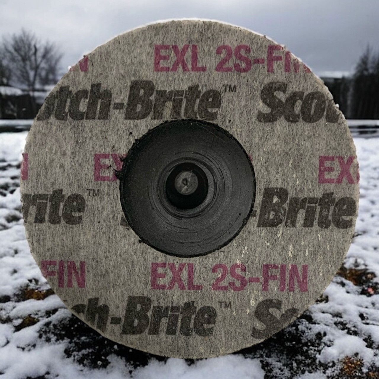 40 Each 3M Scotch-Brite 3" 2S FIN TR Roloc EXL Unitized Wheel 17184