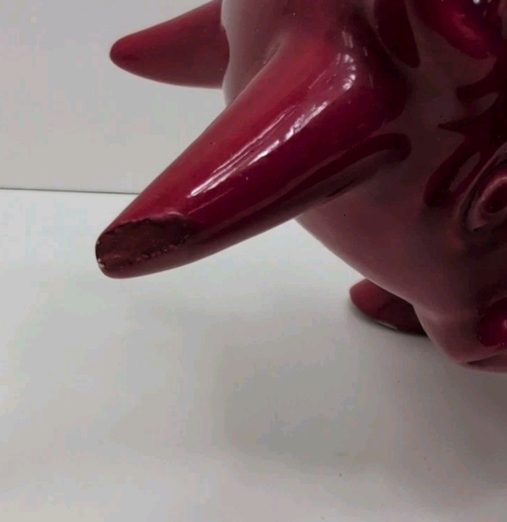 Toro Royal Haeger Red Ceramic Bull Sculpture MCM Eric Olsen FREE SHIPPING!