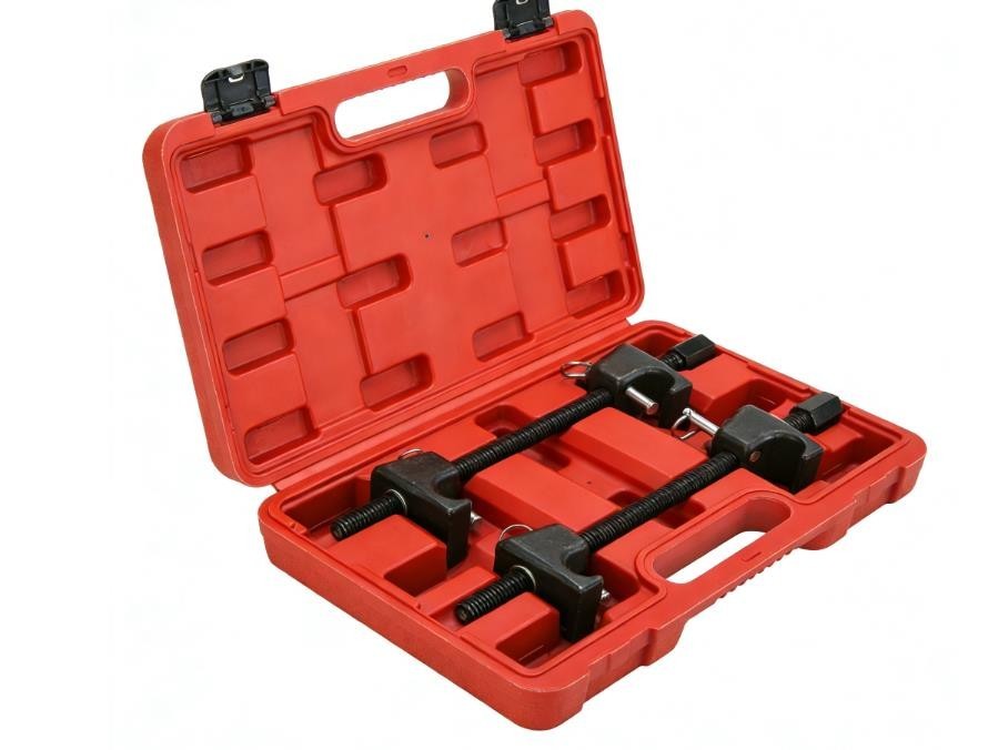 Heavy Duty Coil Spring Compressor  Safety Lock Brackets Strut Shock Remover