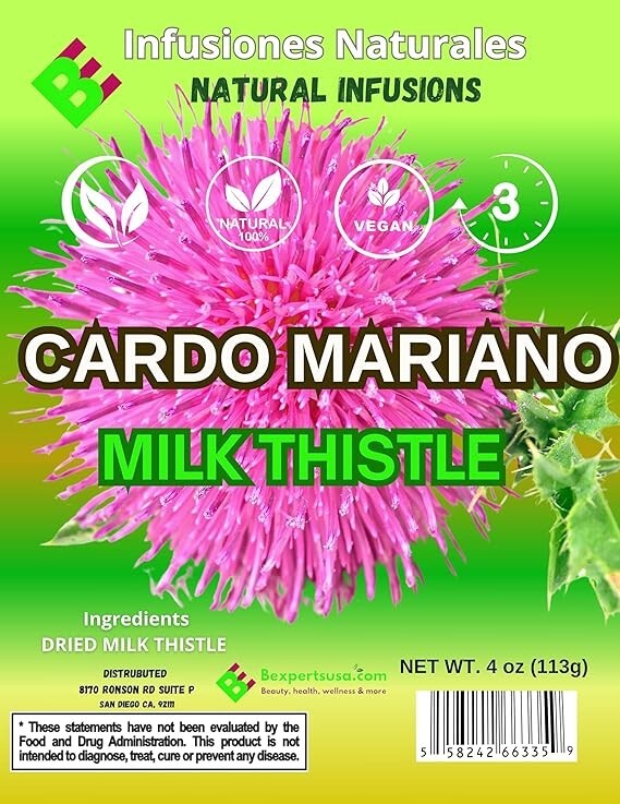 Cardo Mariano Herb Tea | Vegan | 100% Pure & Natural Cardo Marin - Milk Thistle