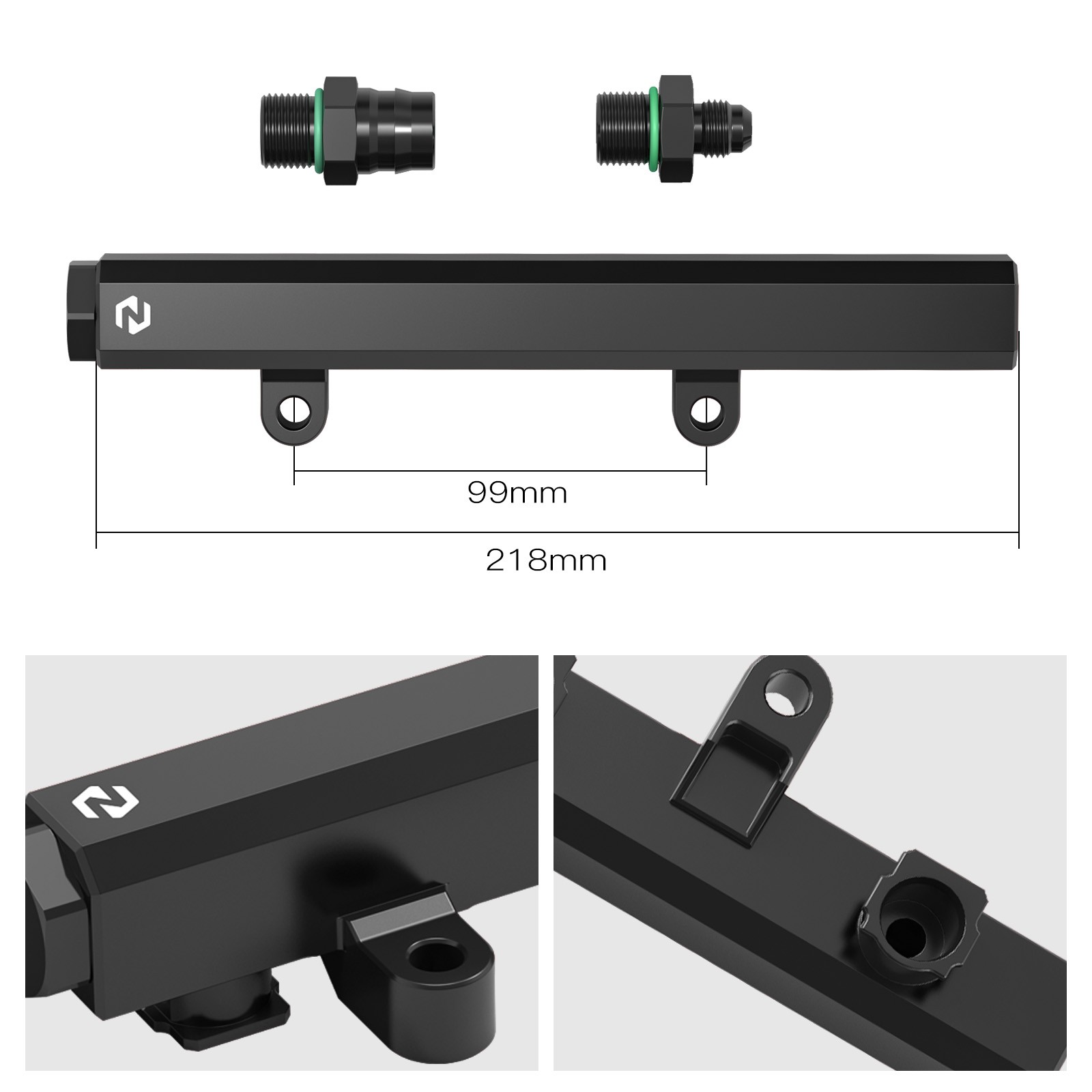 NICECNC Racing Fuel Rail Billet Aluminum For Can-Am Maverick X3 Max R RR 2017-23