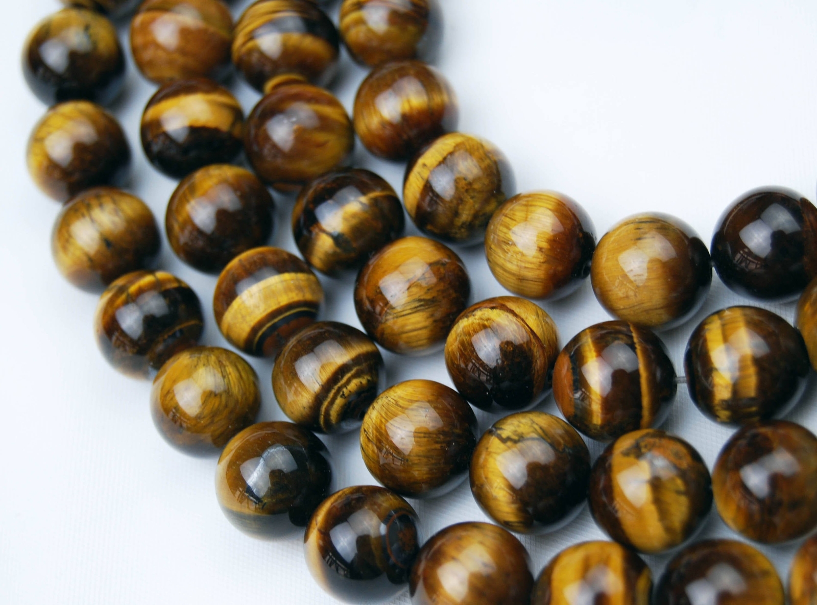 Yellow Tiger Eye Smooth Round Beads 4mm 6mm 8mm 10mm 12mm 14mm - 20mm 15.5" Strd