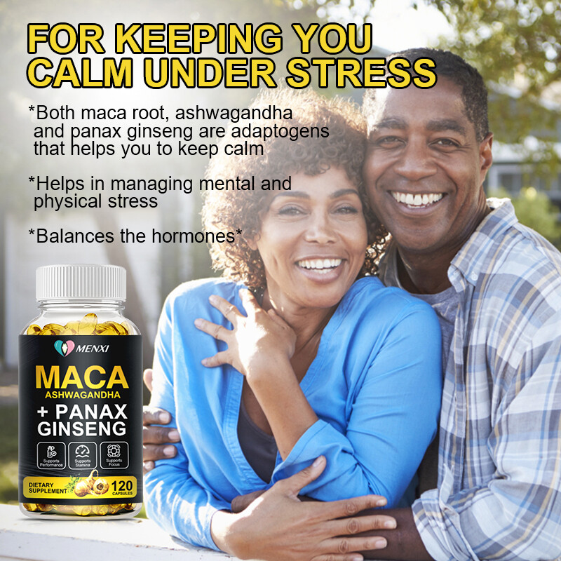 Organic Maca Root 120 Capsules 10000mg, Peruvian Maca Extract for Men & Women