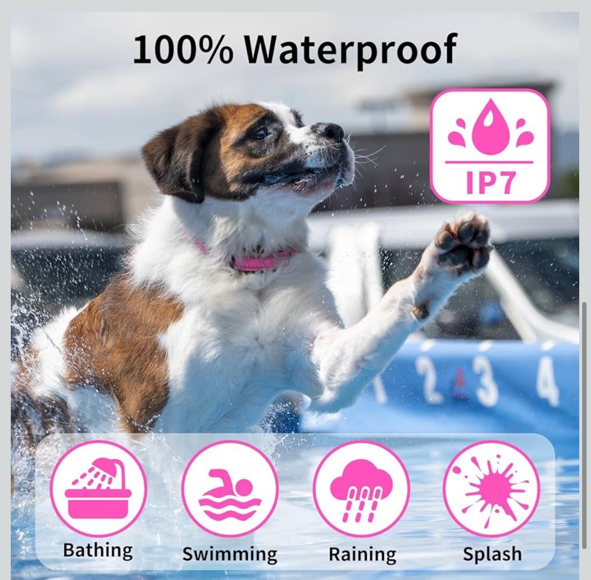 No Shock Dog Training Collar with Remote 3300ft Range, Vibrating Dog Collar, ...