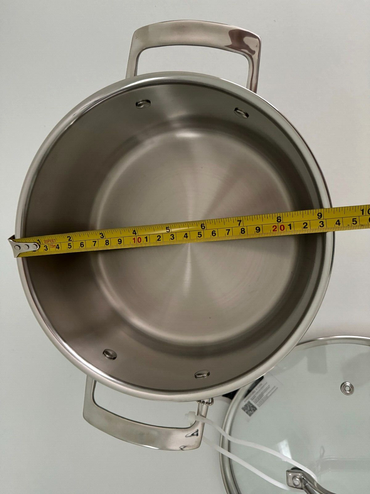 New VIKING 3-PLY STAINLESS STEEL SOUP POT WITH GLASS LID 4QT/3.8L 4 QUARTS