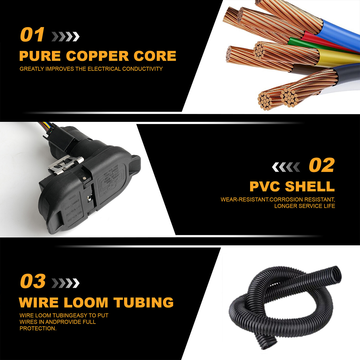 2015-2019 For Ford Transit - 150 250 350 Trailer Hitch Wiring Plug Harness Kit