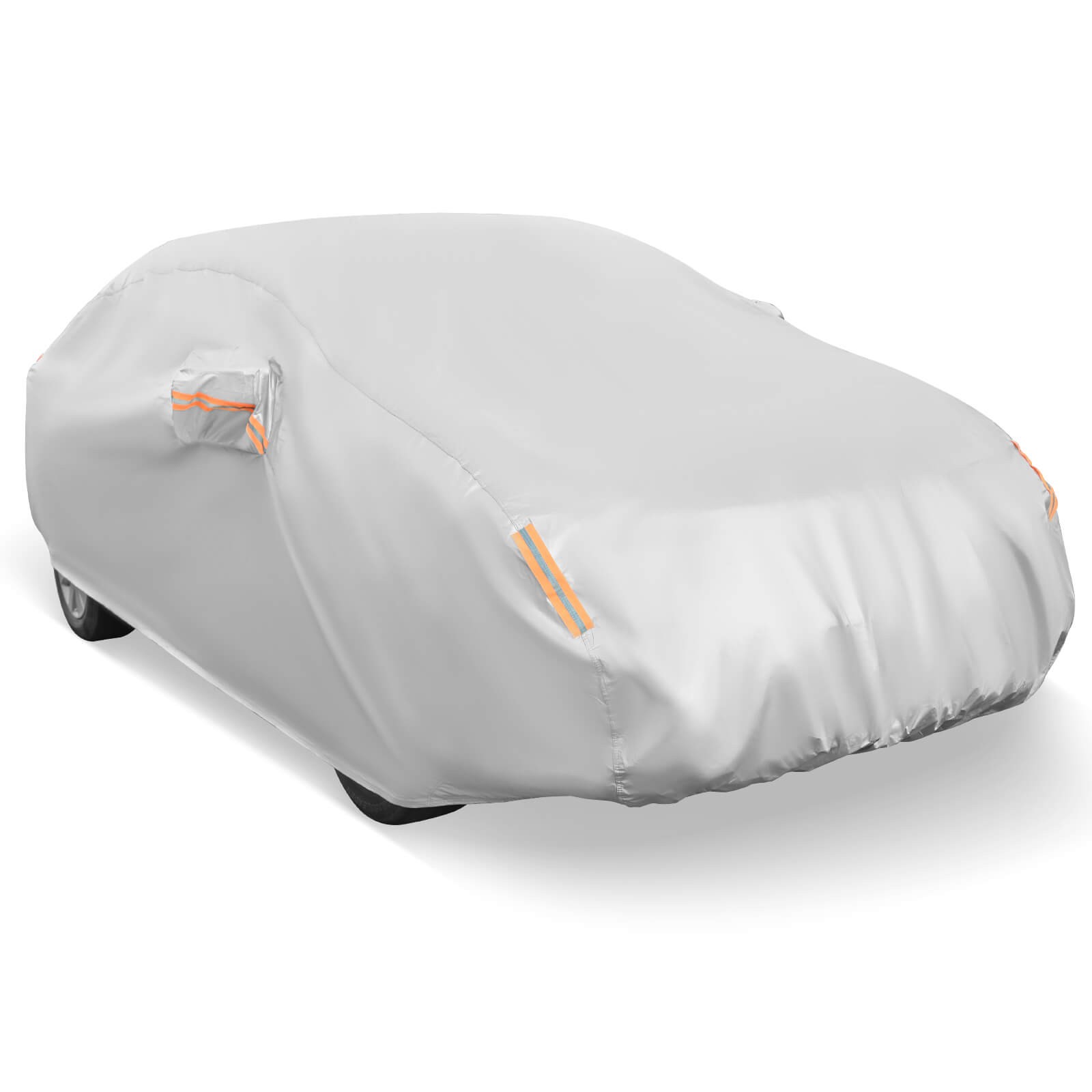 185" Car Cover for Automobiles Outdoor Full Cover with Cotton Lining Waterproof