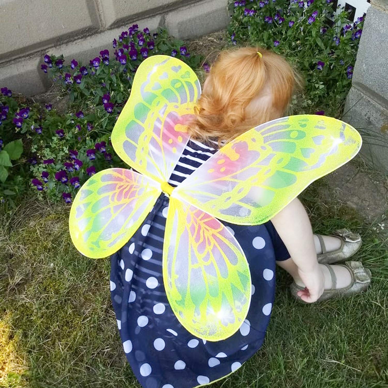 Fairy Wings, Costumes for Kids Butterfly Fairy Wings Sparkle Princess Wings 4PCS