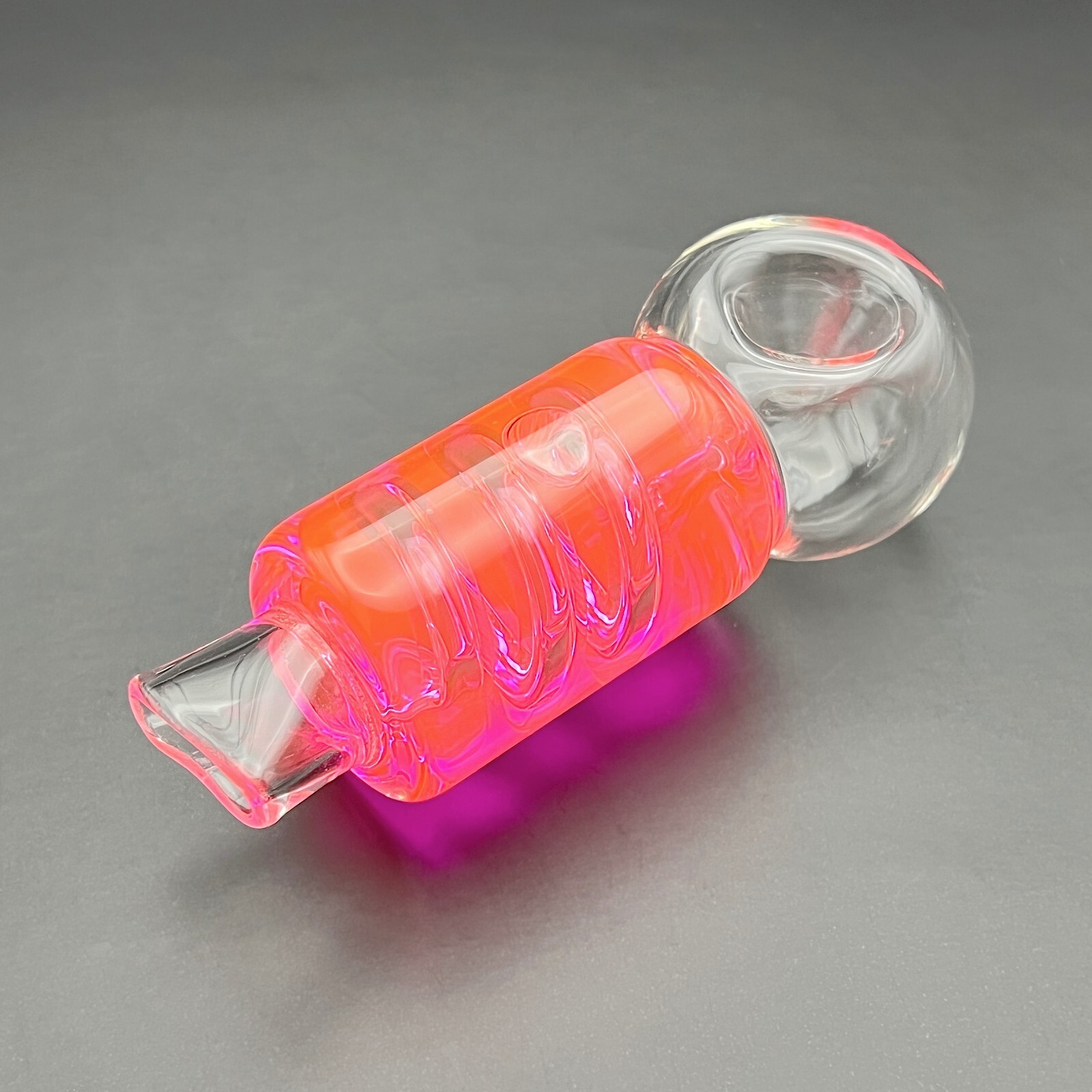 Freezable Glass Pipe 4" Glycerin Freeze Smoking Bowl (Pink)