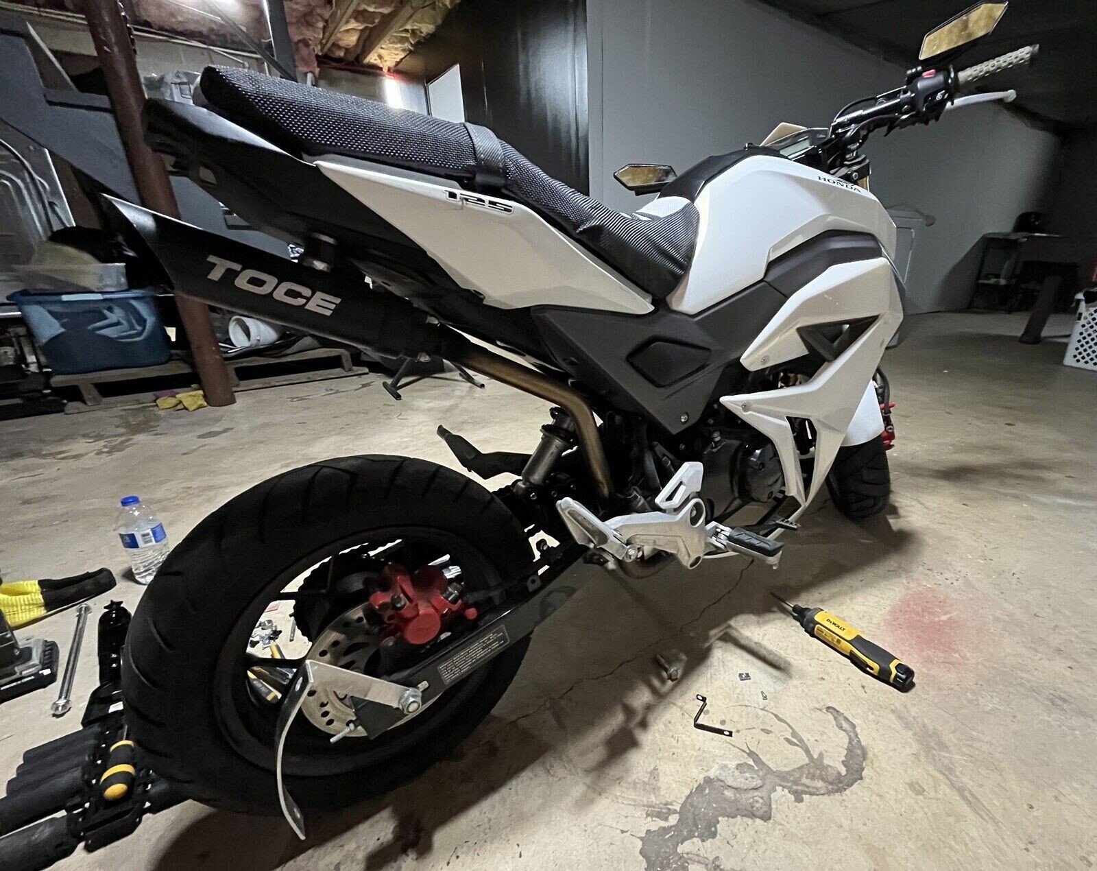 Curved License Plate Relocation Holder Bracket for HONDA GROM 125 2014-current