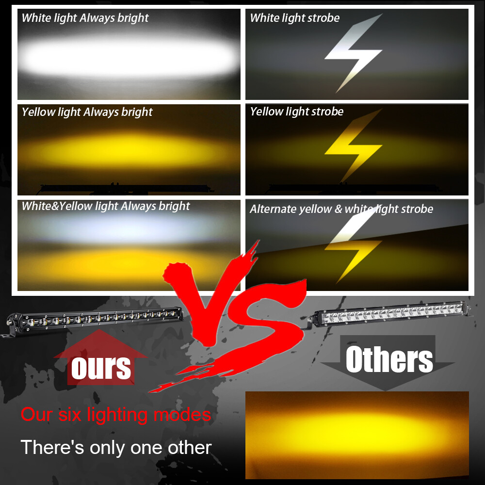 For Can-Am Maverick X3 Roof Strobe 50inch +7" LED Light Bar +4" Pods + Wires Kit