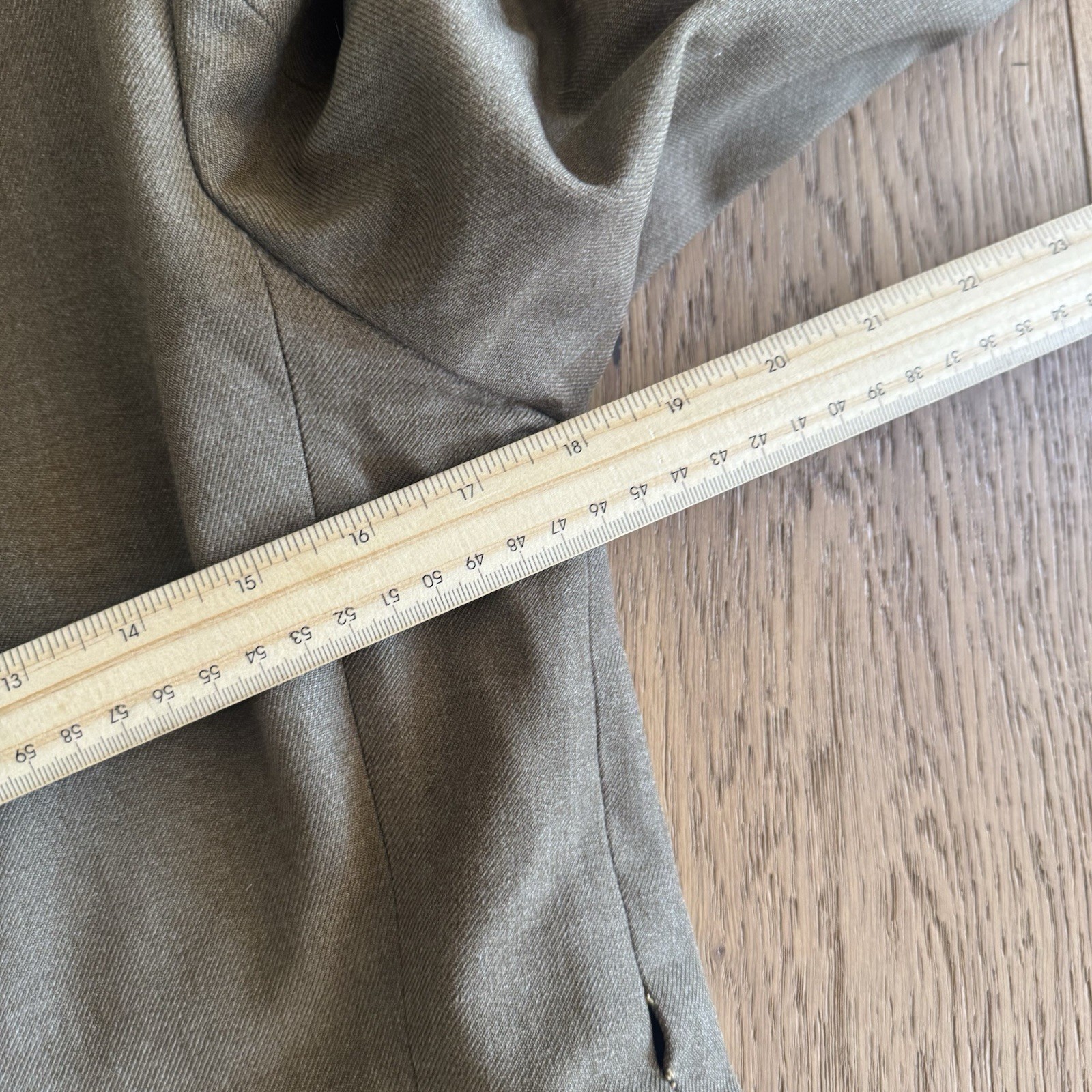 Vintage WWII US Army Eisenhower Ike Jacket Mens Small Wool Drab Olive Pins 1940s