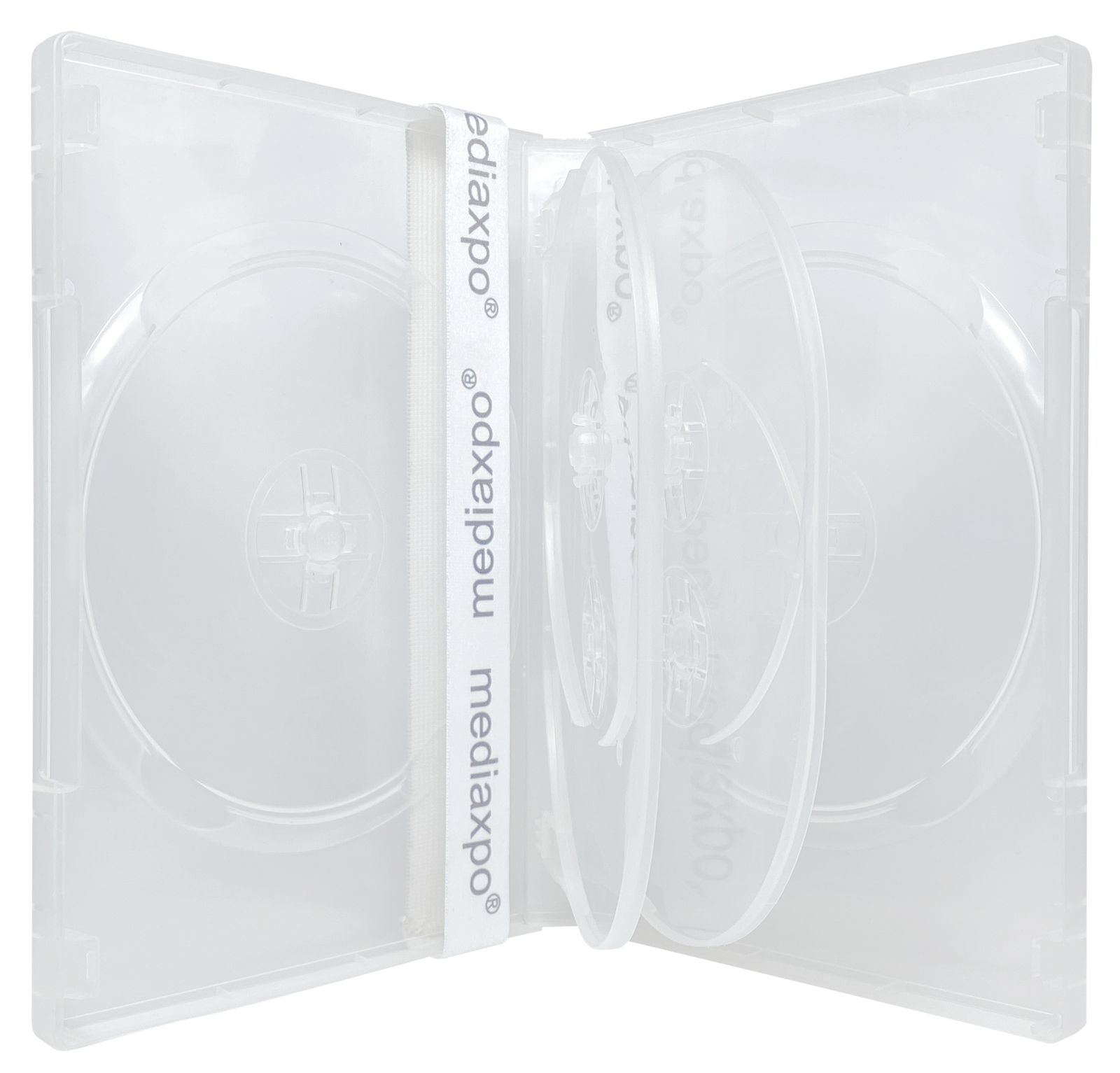 Clear 6 Disc DVD Cases Lot