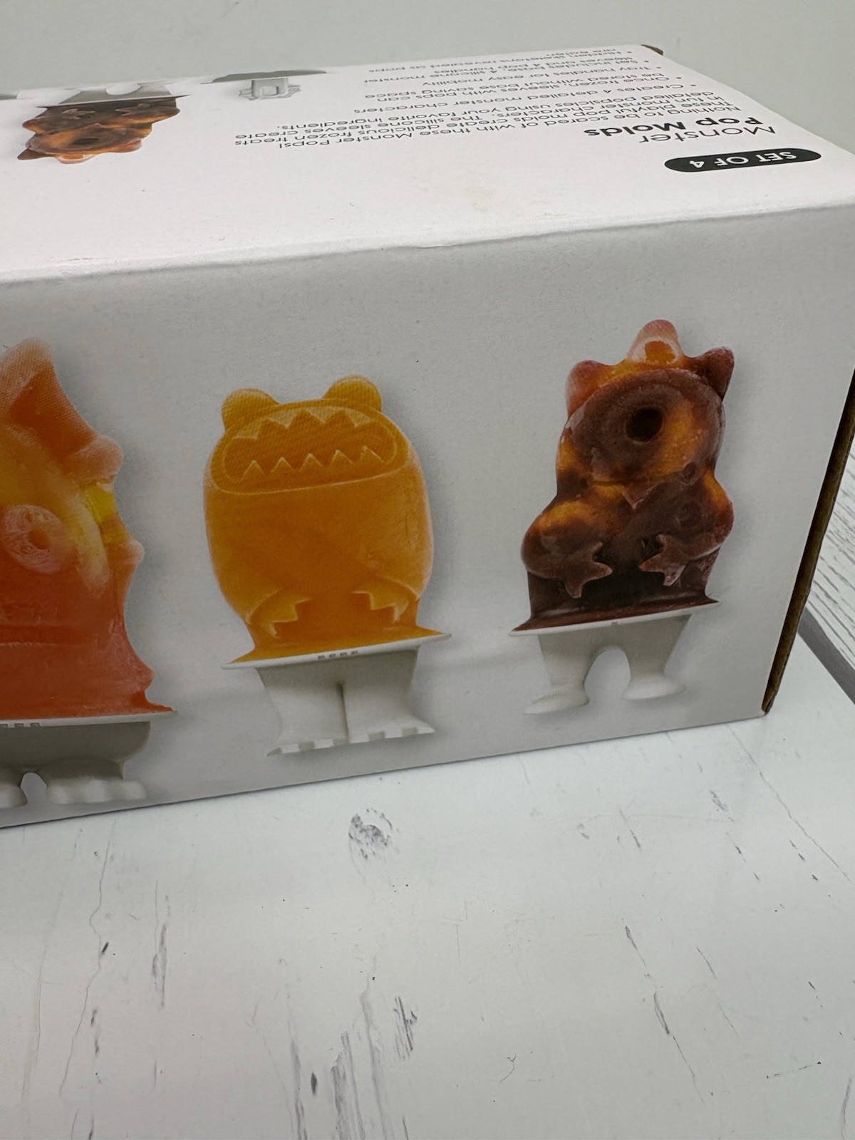 Tovolo Monsters Pop Molds Popsicles Silicone Halloween Novelty Horror Set of 4