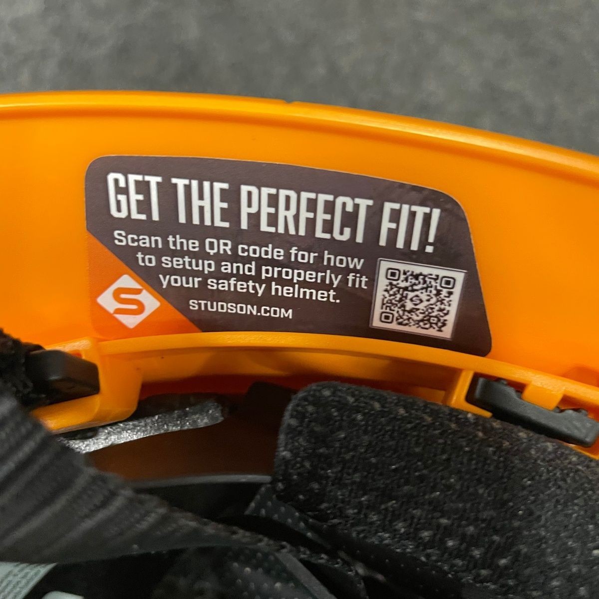 STUDSON SHK-1 Full Brim Vented Industrial Safety Helmet, Orange, SHK1-FB-CTOO