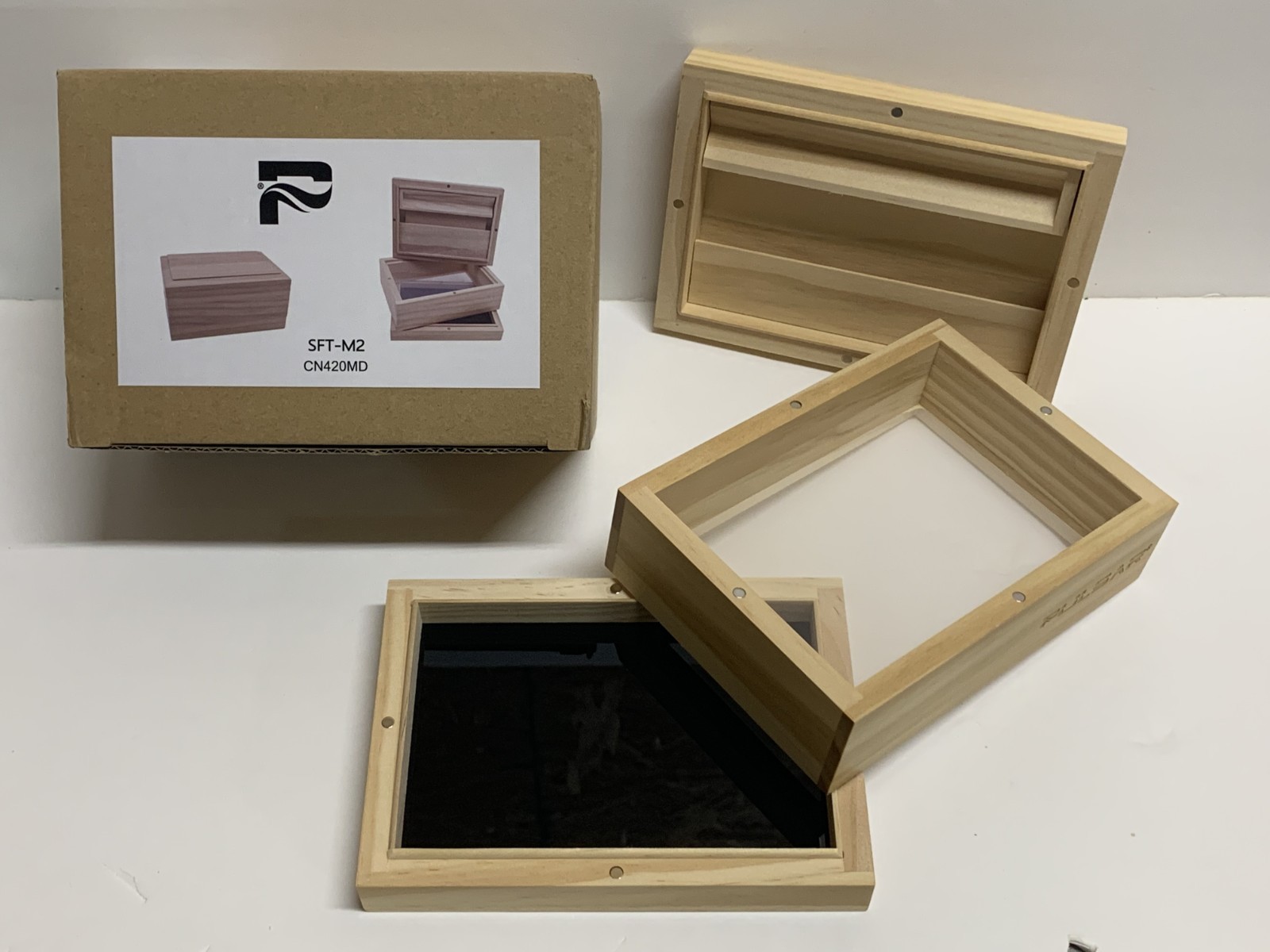 New! PULSAR SIFTER BOX Magnetic Rolling tray/Paper Storage Glass Collection Tray
