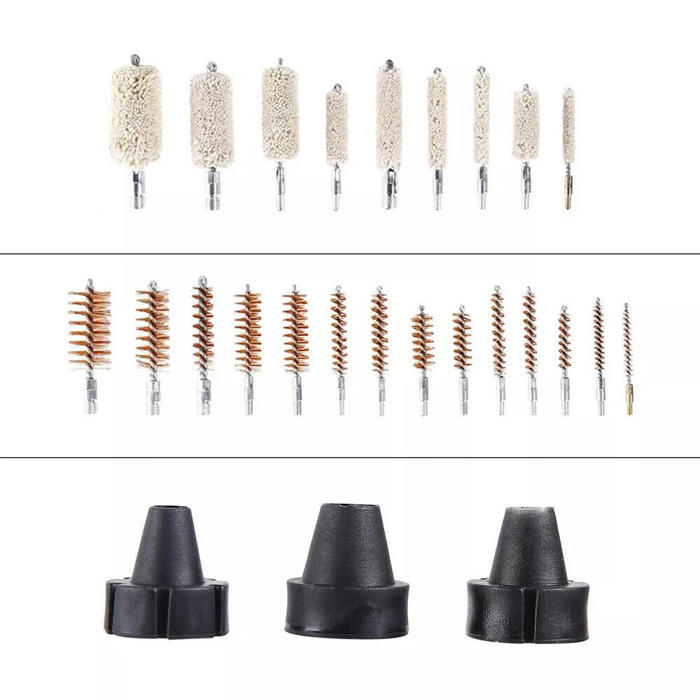 163pcs Gun Cleaning Kit Universal Rifle Pistol Shotgun Handgun Firearm with Case