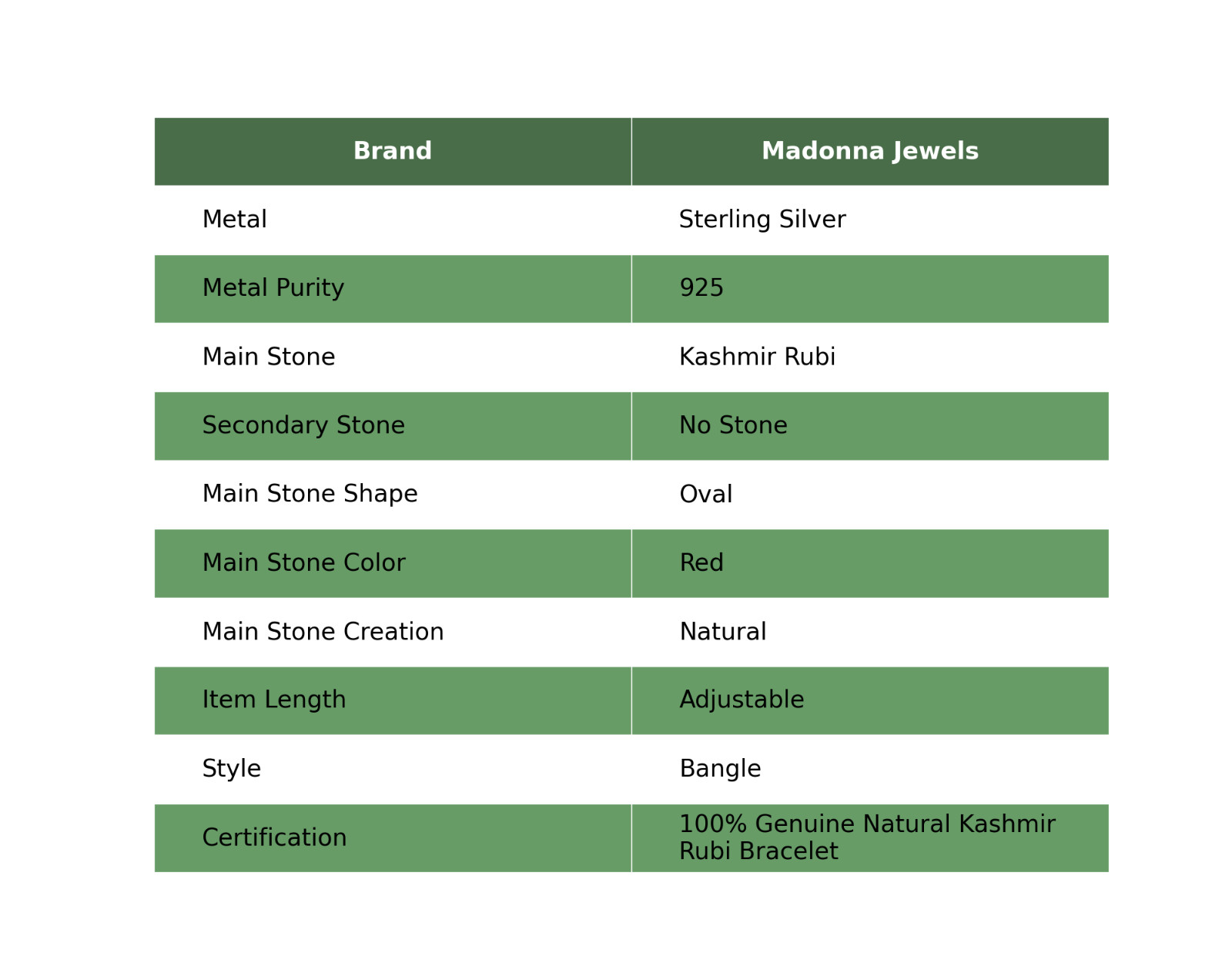 Valentines Sale Natural Kashmir Rubi Sterling Silver Daughter Bangle Bracelet