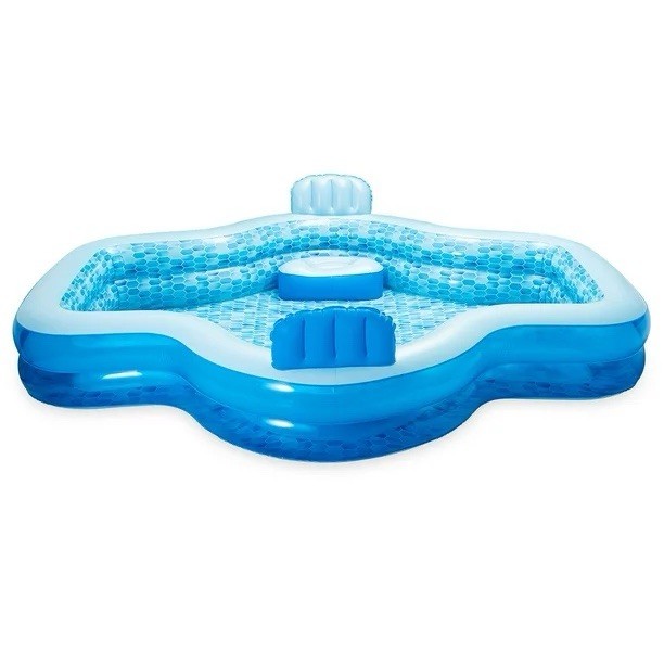 Member's Mark 2-Seater Inflatable Family Pool, 10-Feet Long, Quick-Inflate