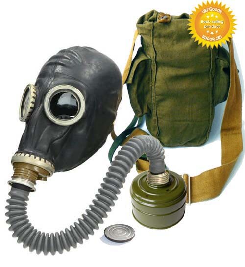 Cosplay Hose Black Gas mask GP-5 Size-3 Large Soviet USSR Military FULL SET