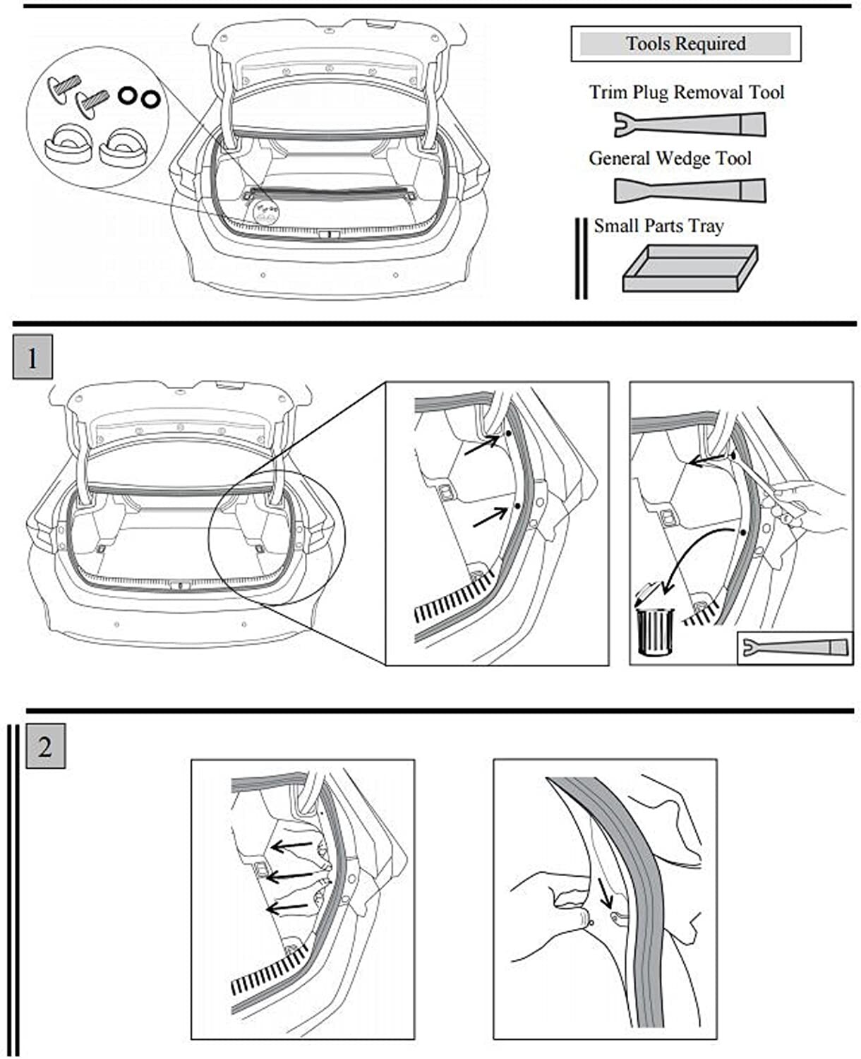 Hardware Kit for LEXUS for Cargo Net Brand New