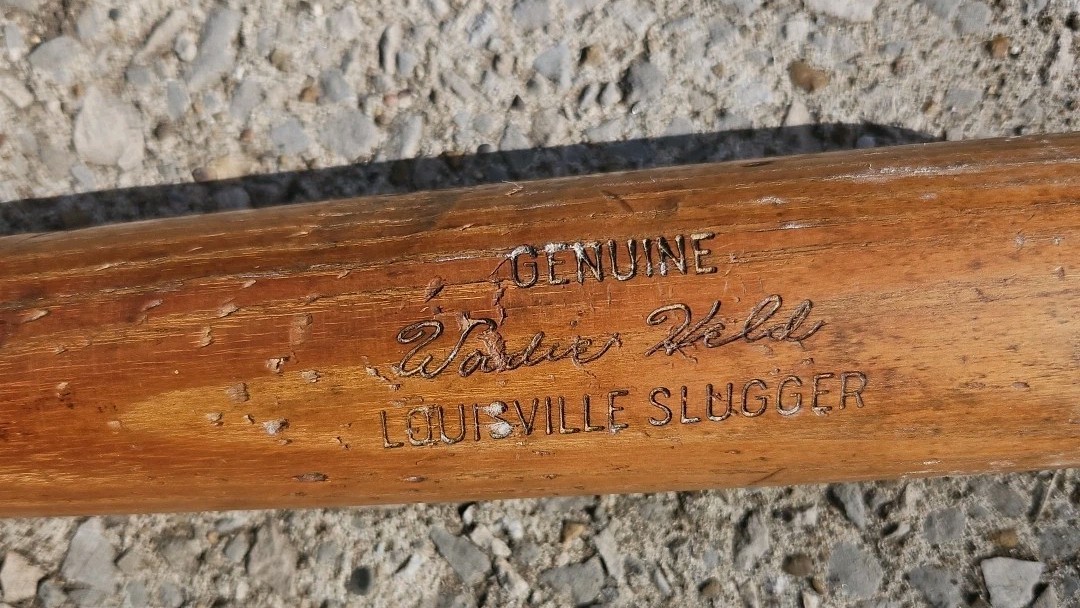Vintage Game Used Cleveland INDIANS Star  WOODIE HELD baseball Bat BALTIMORE '66