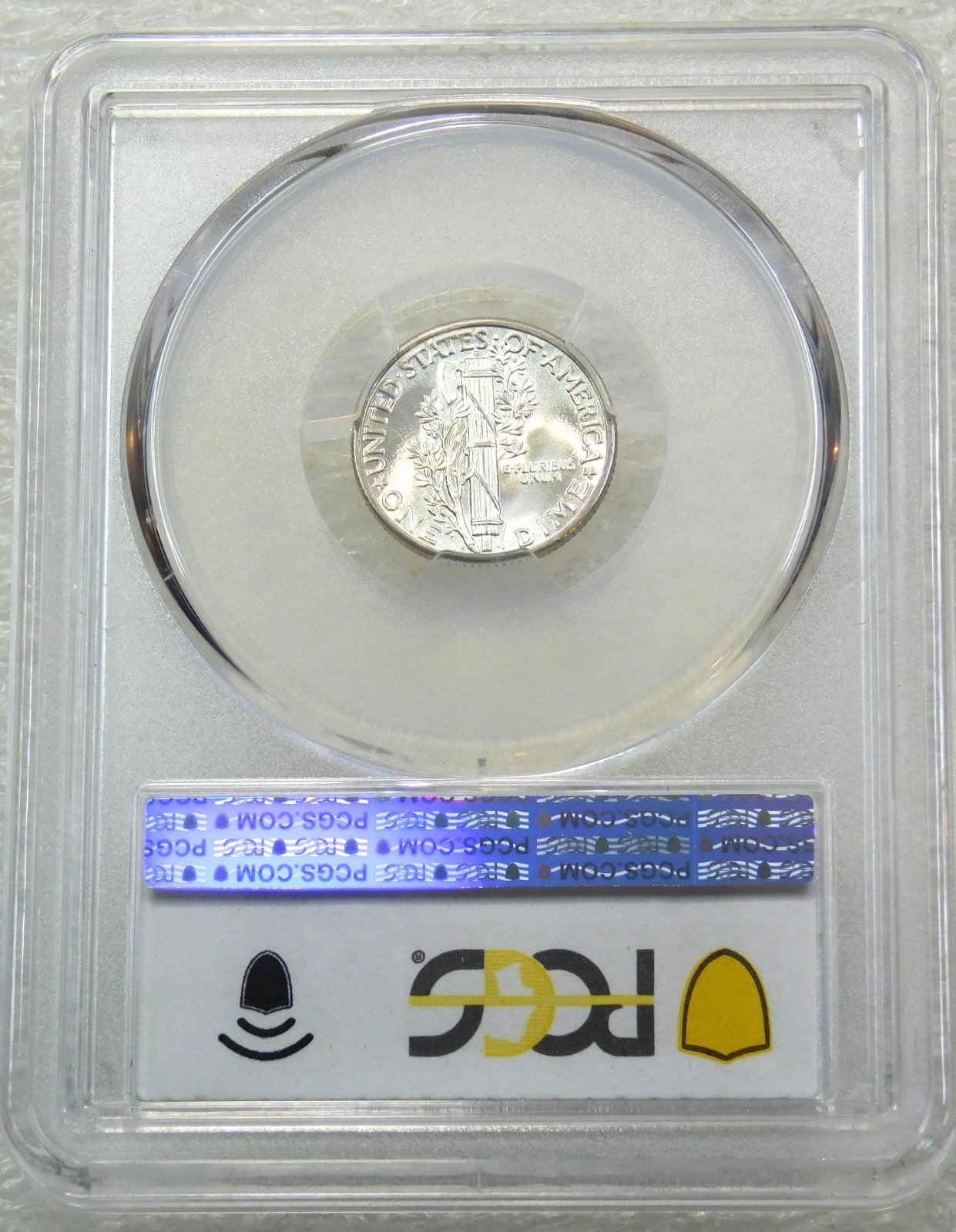 1937 Mercury Dime PCGS MS65FB Full Bands Frosty White PQ Just Graded #J268Z