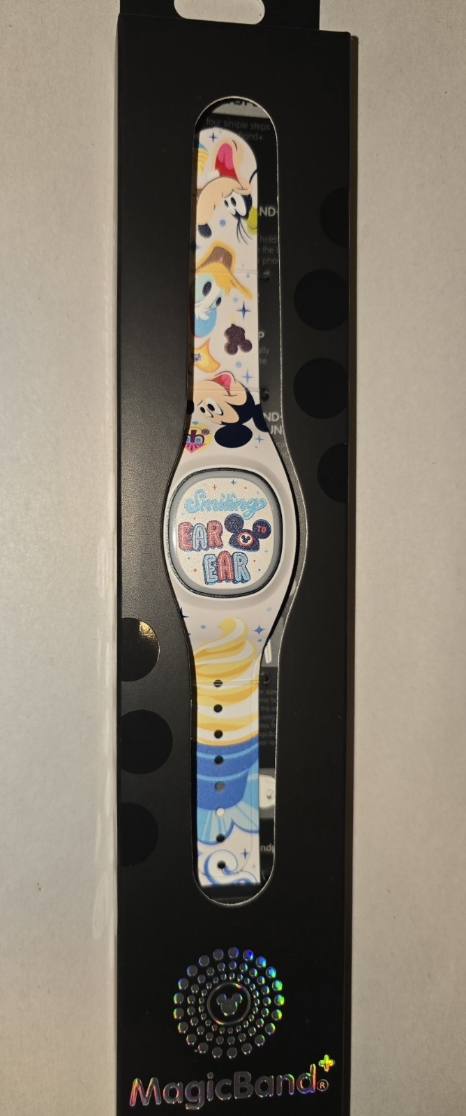 NEW 2026 Disney Park Magic Band Plus Smiling Ear Ear  Rides And Snack UNLINKED
