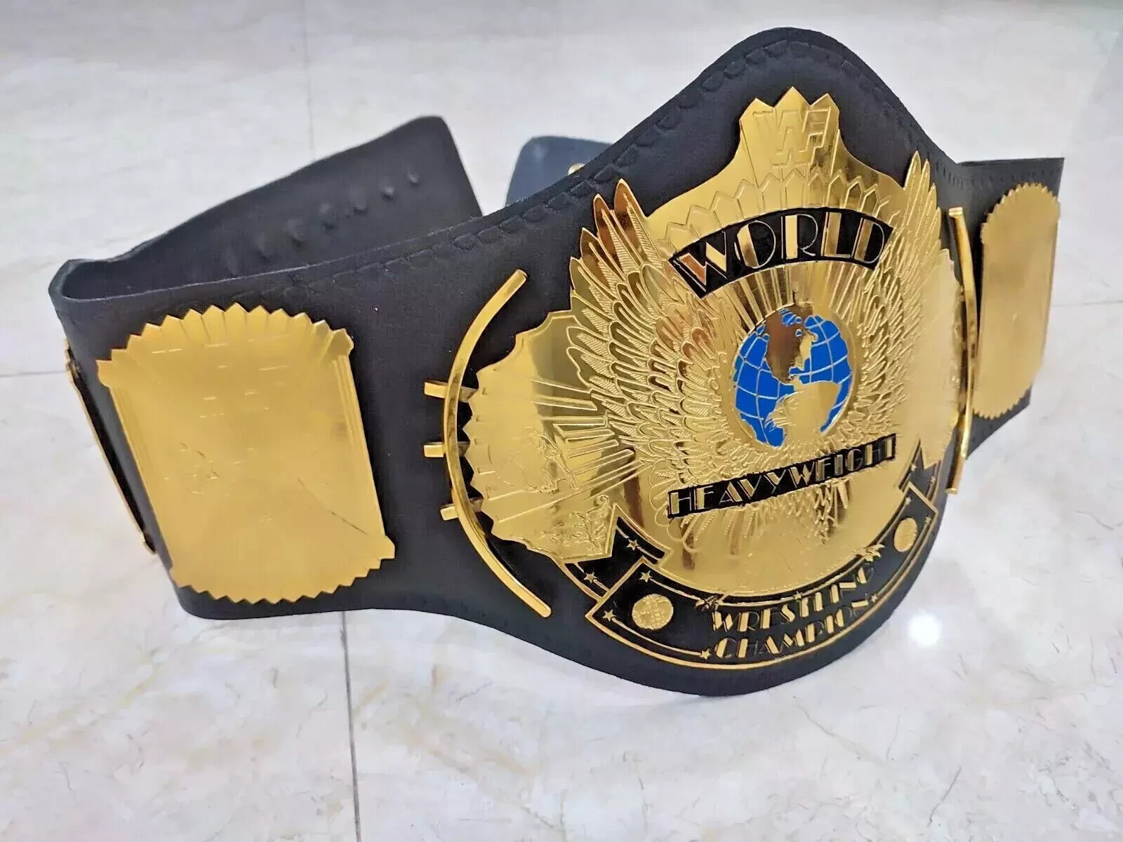 Winged Eagle Championship Wrestling Replica Title Belt Brass 2mm Adult size