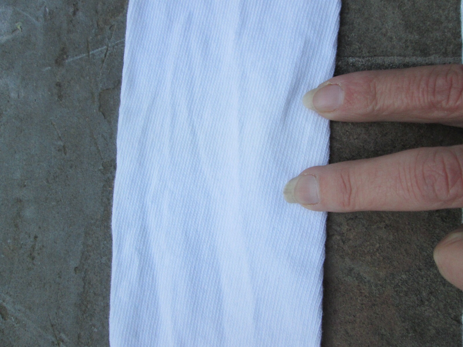 REENACTOR COLONIAL REV WAR 18-19TH C STOCKING SOLID SNOW BRIGHT WHITE COTTON NEW