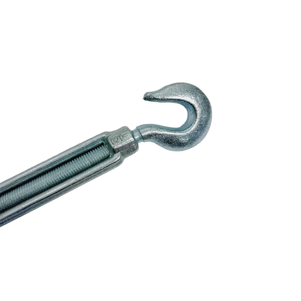 1/2" x 12" Turnbuckle HOOK EYE Pulley Galvanized Drop Forge 1500 Lb Capacity