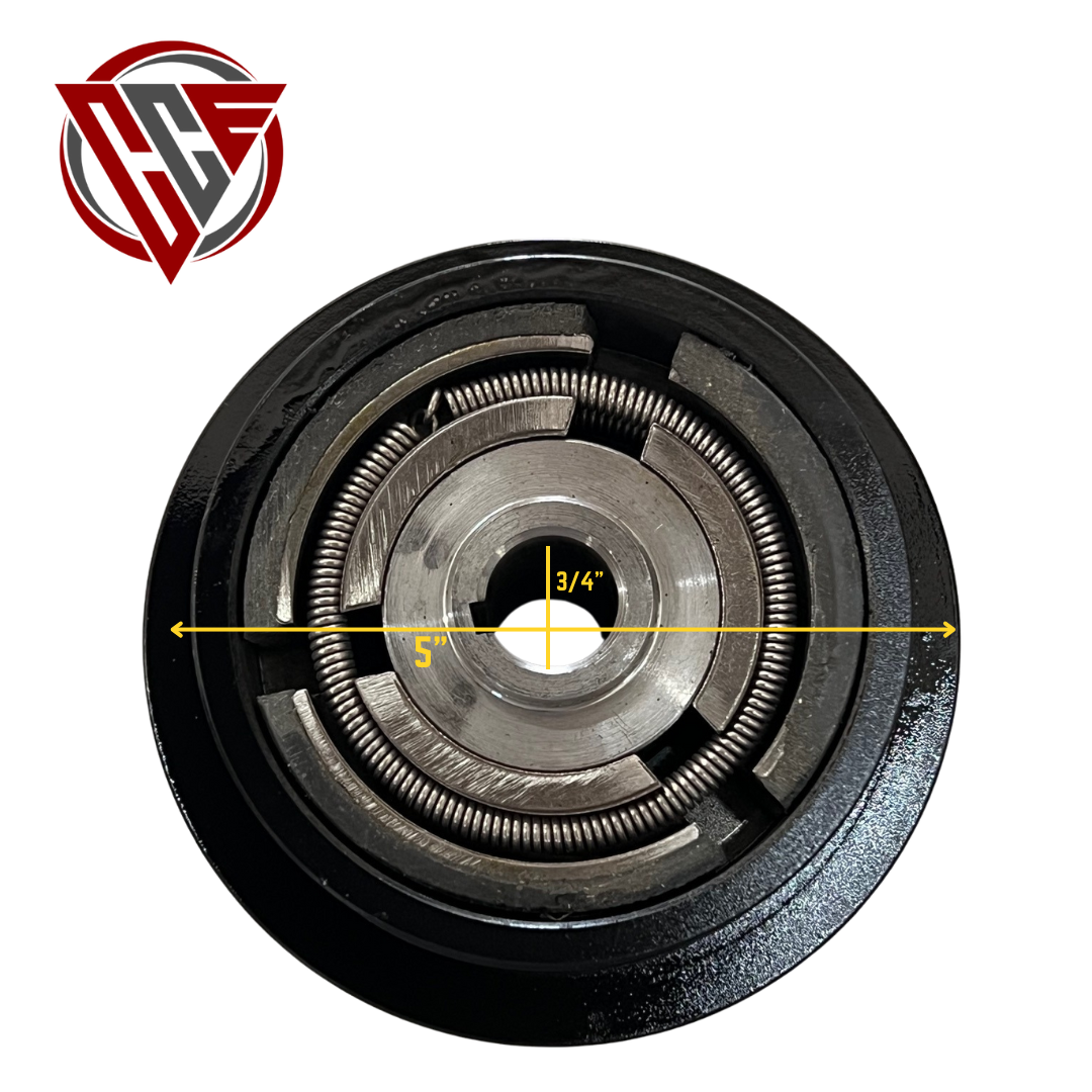 Compactor Centrifugal Clutch 1/2" V Belt Drive 3/4" Bore Heavy Duty Honda GX160