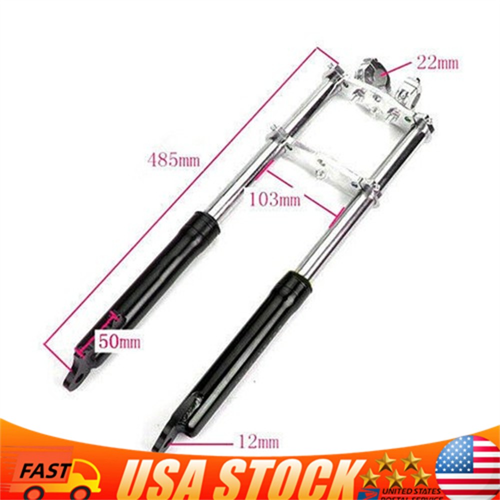 49CC 2 stroke Front Fork Shocker Mini Bike Triple Dirt Pit Pro Trail Upside Down