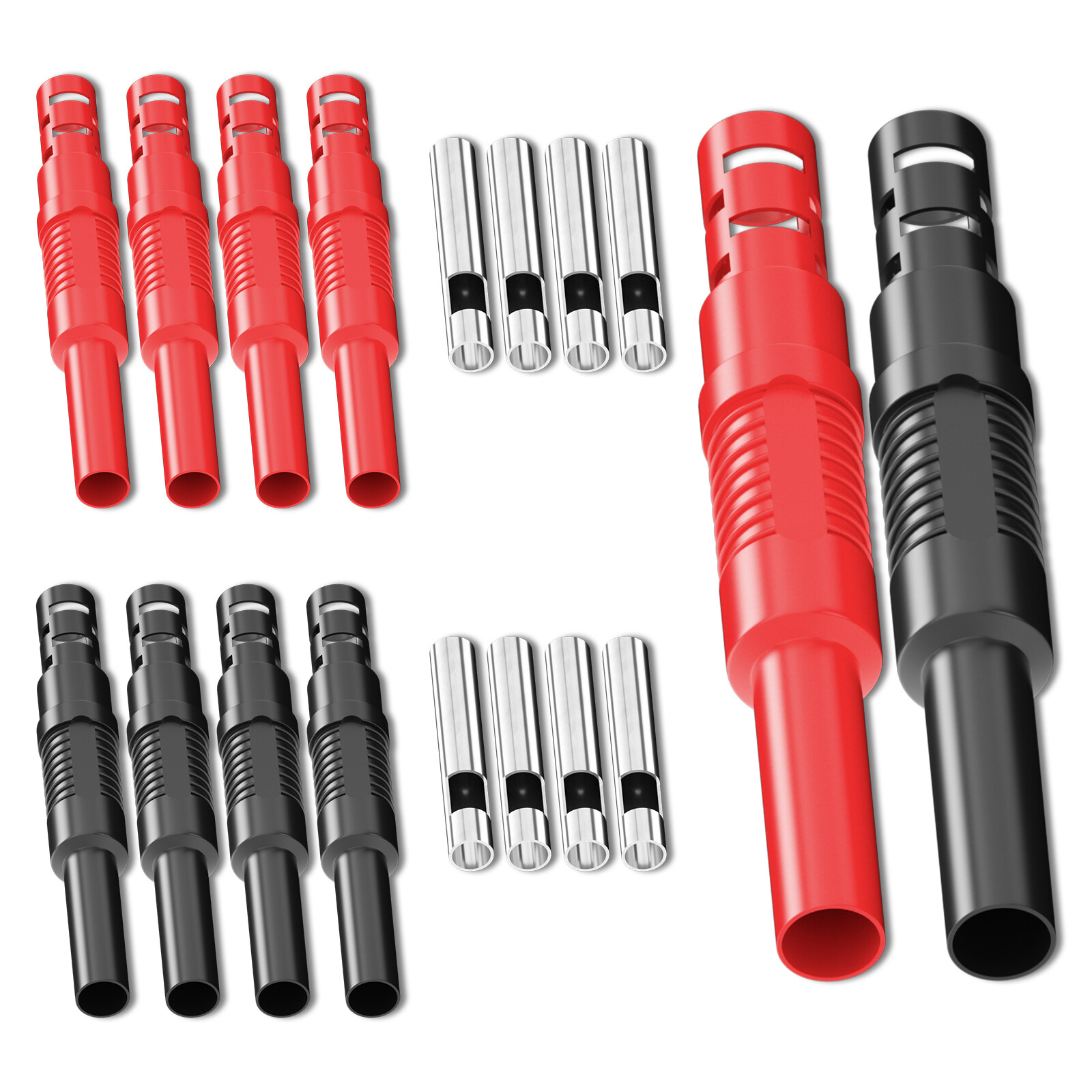 4mm Banana Female Jack Socket Insulated Safety Shrouded Solder DIY Connectors