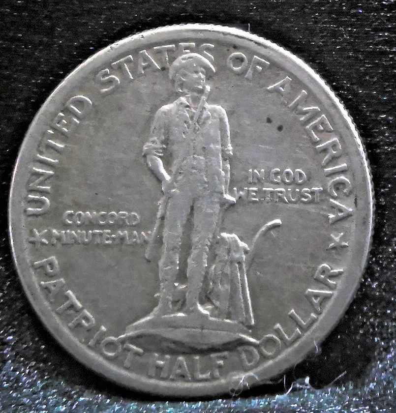 1925 Lexington Concord Sesquicentennial Silver Commemorative Half Dollar XF