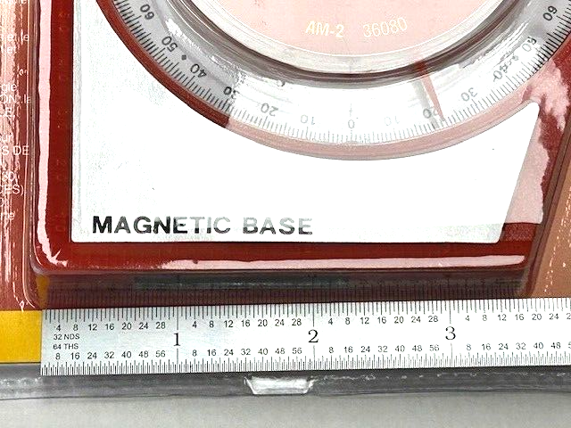 ANGLE METER WITH MAGNETIC BASE AM-2 0-90 DEGREE STARRETT 36080