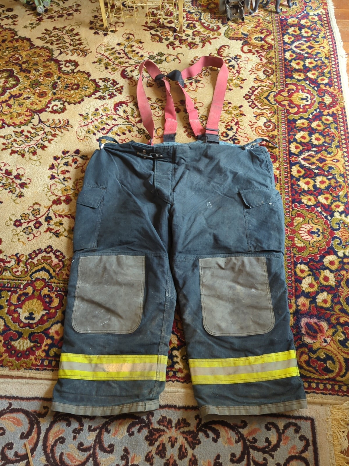 Retired Firefighter Gear Turnout Pants FIRE USED Size 56 X 26 See Pics