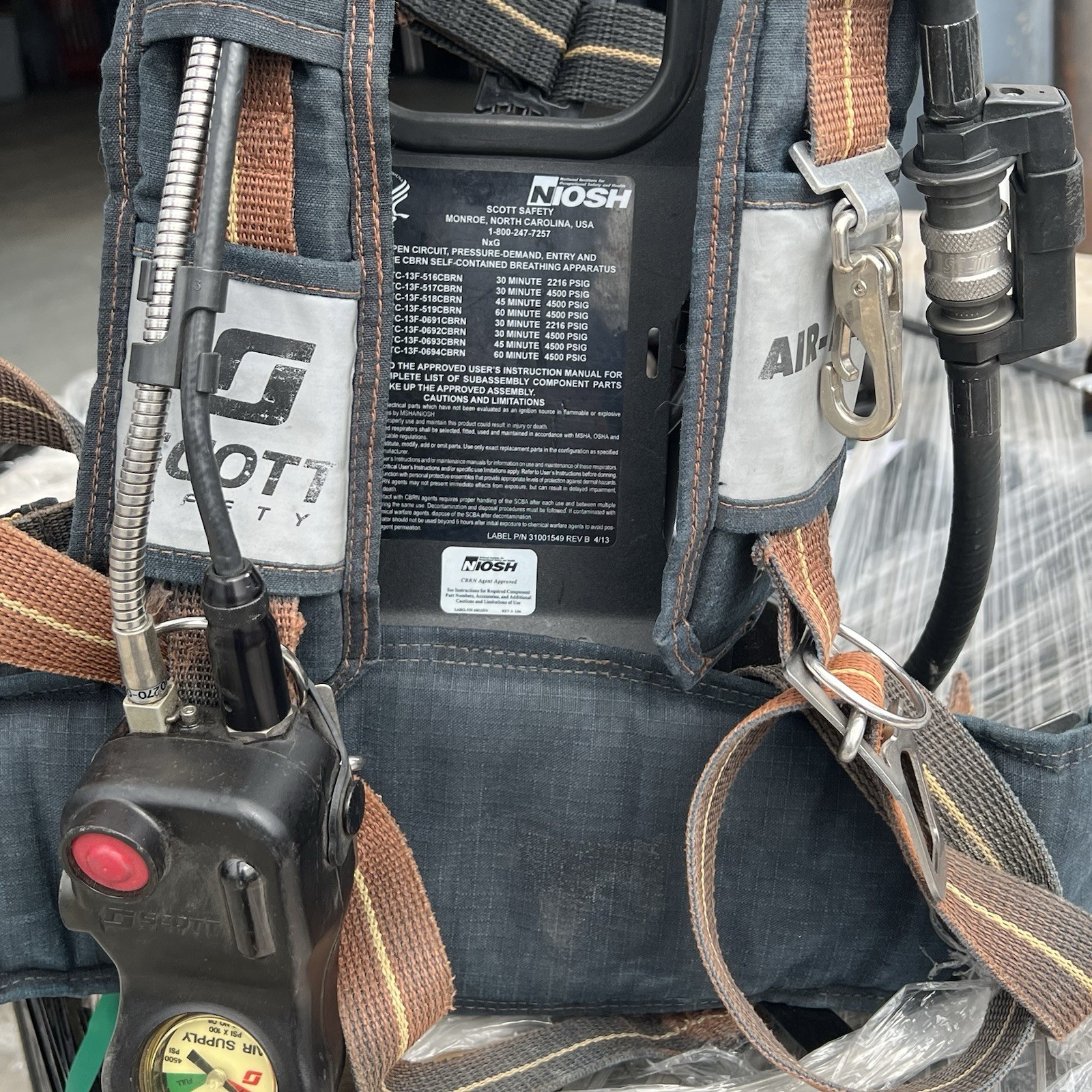 Quantity of 18 Scott NXG7 Pressure-Demand Self Contained Breathing Apparatus