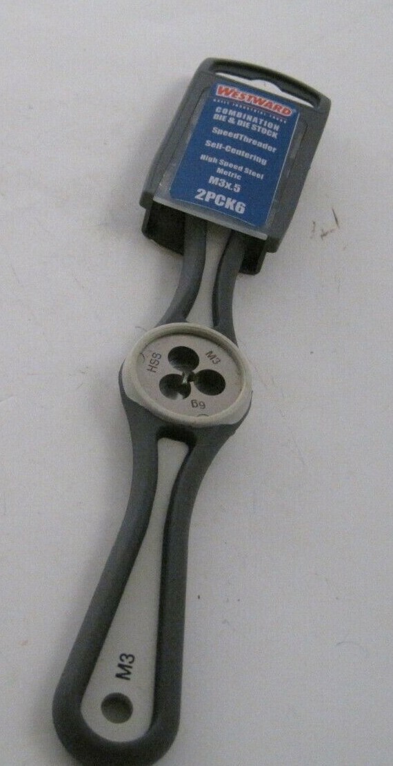 WESTWARD M3 Speed Threader (M3-0.5 Coarse) - Combination Die & Die Stock - RH